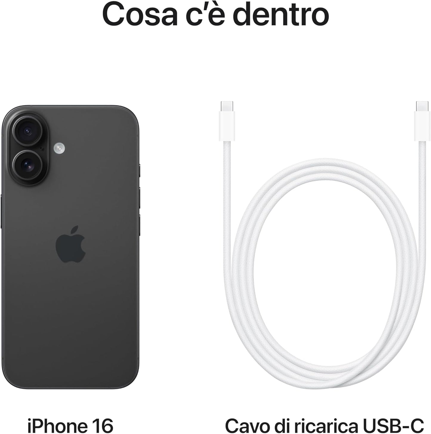 Apple iPhone 16 128 GB: Telefono 5G con Controllo fotocamera, chip A18 - Nero