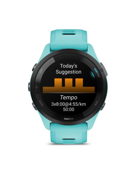Garmin Forerunner 265 3,3 cm (1.3") AMOLED 46 mm Digitale 416 x 416 Pixel Touch screen Nero, Blu Wi-Fi GPS (satellitare)
