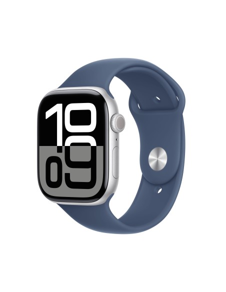 Apple Watch Series 10 OLED 46 mm Digitale 416 x 496 Pixel Touch screen 4G Argento Wi-Fi GPS (satellitare)