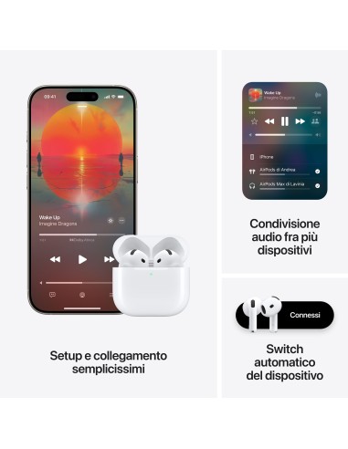 Apple AirPods (4th generation) AirPods 4 con Active Noise Cancellation