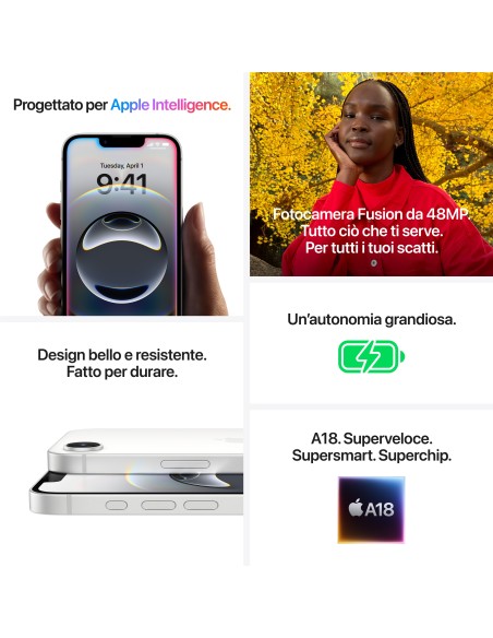 Apple iPhone 16e 256GB Bianco