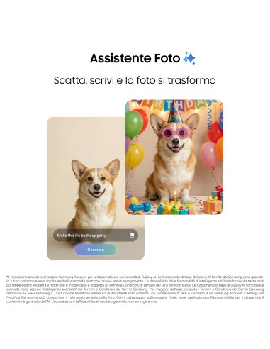 Samsung Galaxy S26+ Smartphone AI, 256GB, Processore avanzato, Assistente Foto, Creative Studio, Camera 50 MP, 4900 mAh, Black