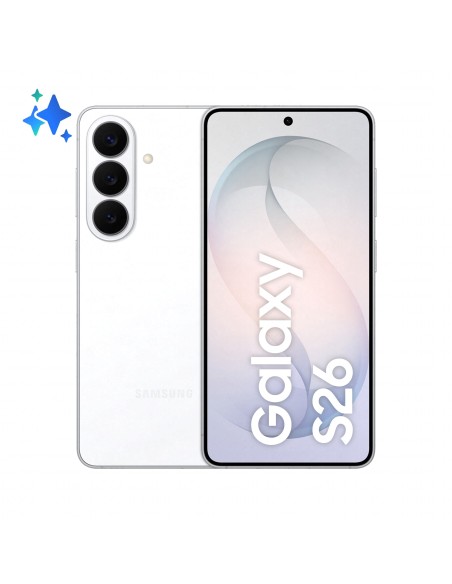Samsung Galaxy S26 16 cm (6.3") Doppia SIM Android 16.0 5G USB tipo-C 12 GB 256 GB 4300 mAh Bianco