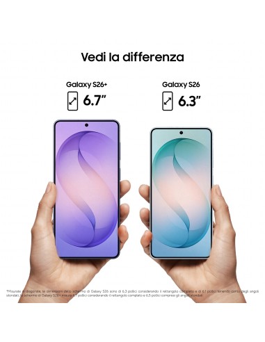 Samsung Galaxy S26 16 cm (6.3") Doppia SIM Android 16.0 5G USB tipo-C 12 GB 256 GB 4300 mAh Bianco