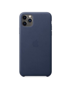 Apple Custodia in pelle per iPhone 11 Pro Max MX0G2ZM/A Midnight Blue