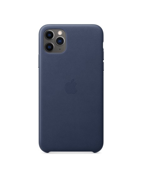 Apple Custodia in pelle per iPhone 11 Pro Max MX0G2ZM/A Midnight Blue