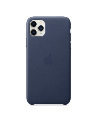 Apple Custodia in pelle per iPhone 11 Pro Max MX0G2ZM/A Midnight Blue
