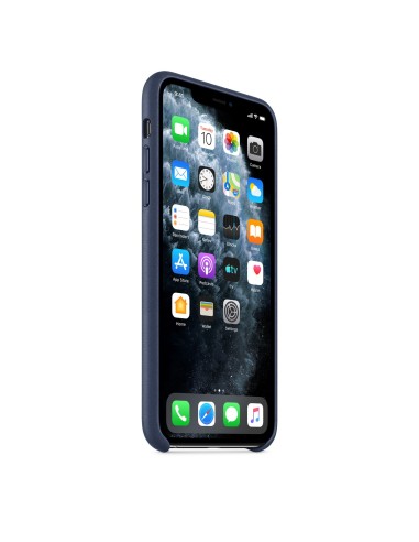 Apple Custodia in pelle per iPhone 11 Pro Max MX0G2ZM/A Midnight Blue