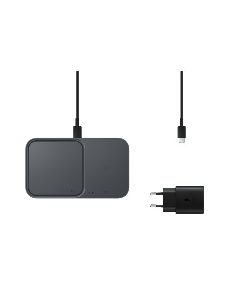 Samsung Wireless Charger Duo 15W con alimentatore e cavo EP-P5400TB Nero