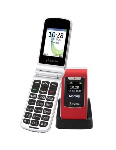 Olympia Style Duo 4G Cellulare a conchiglia Dual SIM 48 MB RAM Rosso