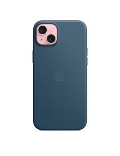 Apple Custodia FineWoven con MagSafe per iPhone 15 Plus Pacific Blue (MT4D3ZM/A) 2