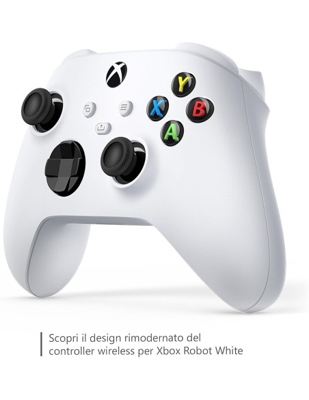 Microsoft Xbox Wireless Controller Bianco per Xbox Series X|S, Xbox One e PC (QAS-00009)