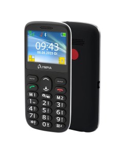 Olympia Sun Komfort Cellulare Dual SIM a Tasti Grandi Nero