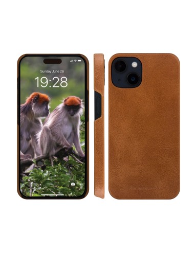 dbramante1928 Lynge Slim Custodia in pelle Brown per iPhone 15 Plus - LY67GTBL1837
