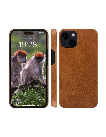 dbramante1928 Lynge Slim Custodia in pelle Brown per iPhone 15 Plus - LY67GTBL1837