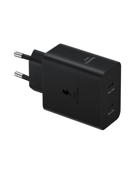 Samsung Caricabatterie rapido 50W DUO USB-C Black con cavo USB-C (EP-T5020XBEGEU)