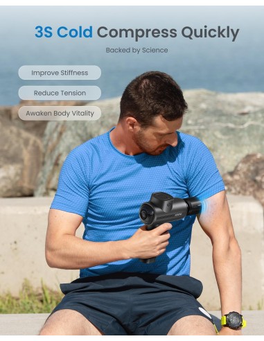 Renpho Active Thermacool Massage Gun - Pistola massaggiante caldo e freddo Black