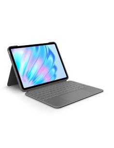 Logitech Combo Touch Custodia con Tastiera QWERTZ Oxford Grey per iPad Air 11 pollici (4ª/5ª gen.) (920-012629)