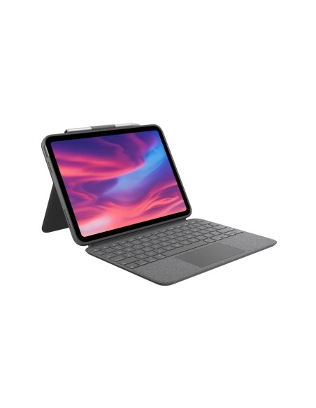 Logitech Combo Touch Custodia con Tastiera QWERTZ Graphite per iPad 10ª generazione (920-011435)