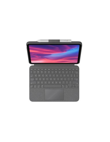 Logitech Combo Touch Custodia con Tastiera QWERTZ Graphite per iPad 10ª generazione (920-011435)