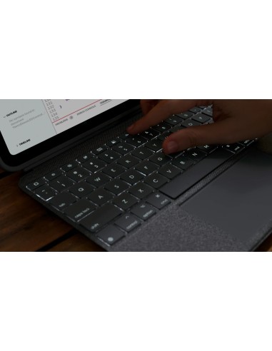 Logitech Combo Touch Custodia con Tastiera QWERTZ Graphite per iPad 10ª generazione (920-011435)