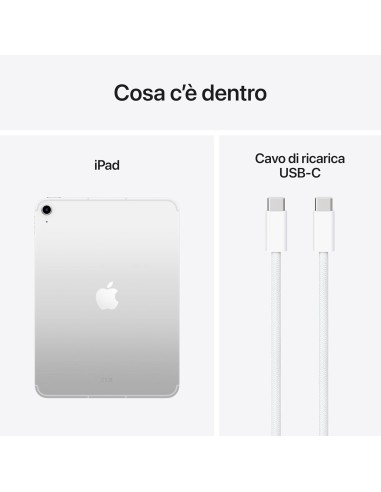 Apple iPad 11 pollici (11ª gen, 2025) Wi-Fi + Cellular 256GB - Silver