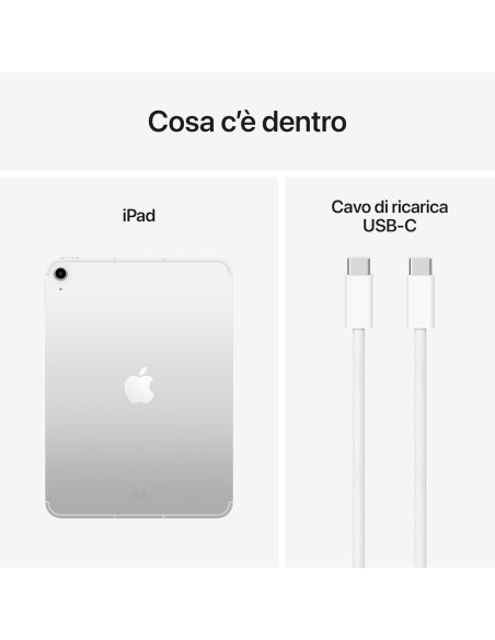Apple iPad 11 pollici (11ª gen, 2025) Wi-Fi + Cellular 256GB - Silver