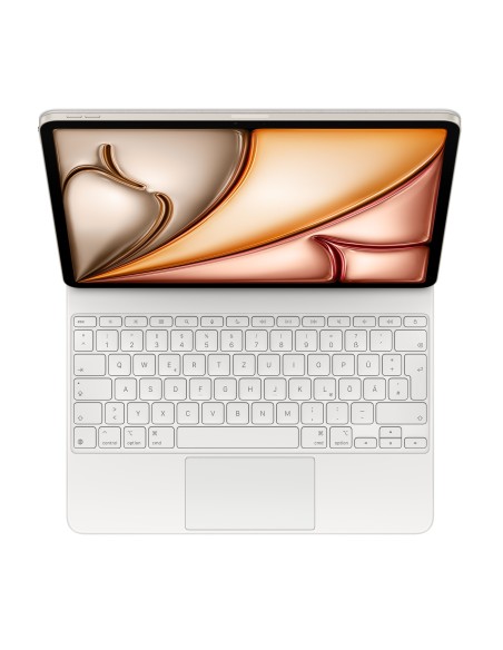 Apple Magic Keyboard per iPad Air 13 pollici (M3) Layout Tedesco QWERTZ Bianca (MDFW4D/A)