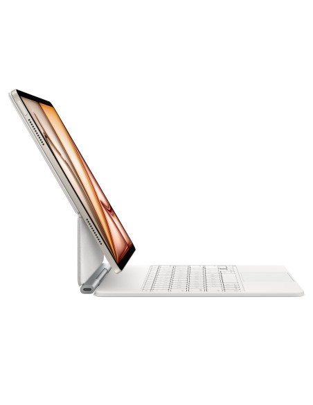 Apple Magic Keyboard per iPad Air 13 pollici (M3) Layout Tedesco QWERTZ Bianca (MDFW4D/A)