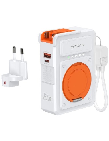 4smarts 6in1 Hybrid Charger Powerbank Wireless 10.000 mAh Bianco - 541384
