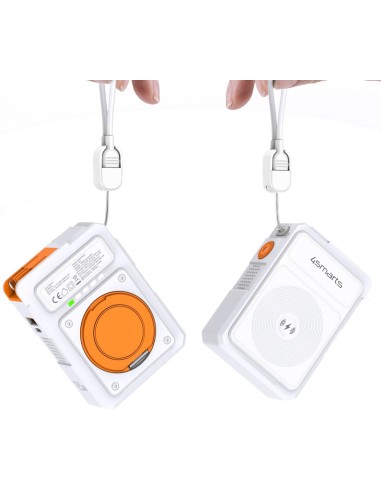 4smarts 6in1 Hybrid Charger Powerbank Wireless 10.000 mAh Bianco - 541384