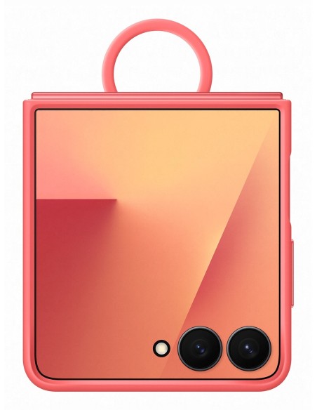 Samsung Silicone Case with Ring per Galaxy Z Flip7 - Red (EF-PF766TREGWW)