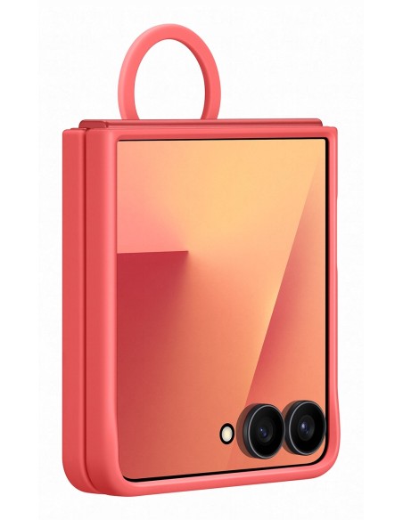 Samsung Silicone Case with Ring per Galaxy Z Flip7 - Red (EF-PF766TREGWW)