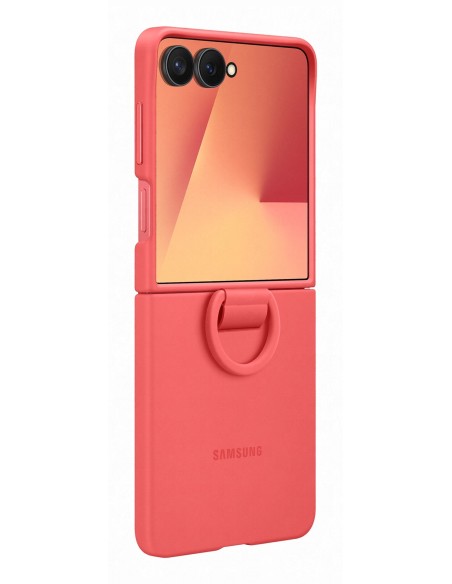 Samsung Silicone Case with Ring per Galaxy Z Flip7 - Red (EF-PF766TREGWW)