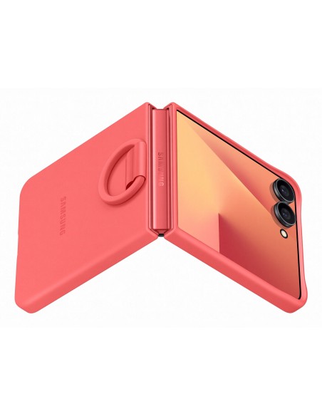 Samsung Silicone Case with Ring per Galaxy Z Flip7 - Red (EF-PF766TREGWW)