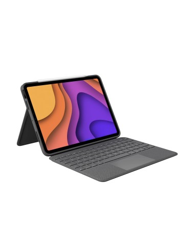 Logitech Folio Touch Custodia con tastiera QWERTZ Oxford Grey per iPad Air 11 pollici (4ª/5ª gen)