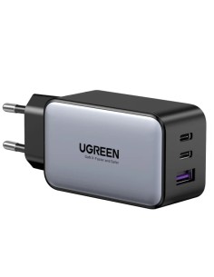 UGREEN Caricabatterie da parete rapido 65W, USB-A e 2x USB-C - Black 2
