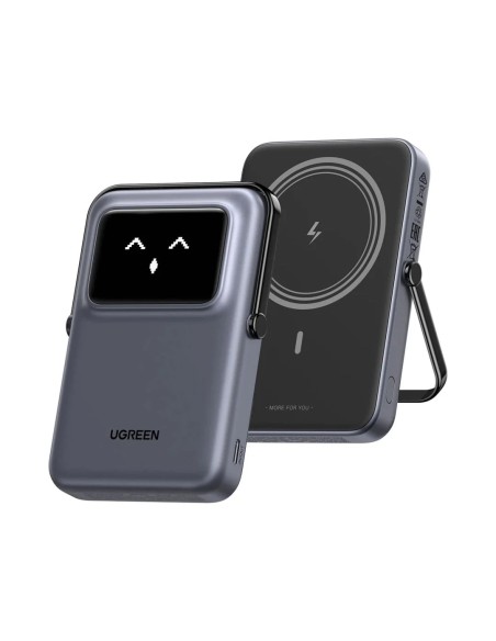 UGREEN Power Bank Magnetico 10000 mAh con Supporto Integrato Grey