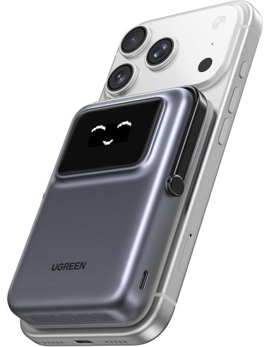 UGREEN Power Bank Magnetico 10000 mAh con Supporto Integrato Grey