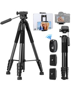 K&F Concept Treppiede compatto per fotocamera e smartphone Nero - KF09.126 2