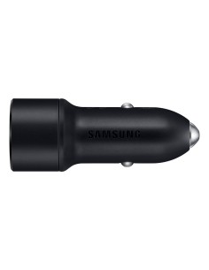 Samsung Caricabatterie da auto 15W EP-L1100WB con 2 porte USB e cavo dati 2-in-1 Black