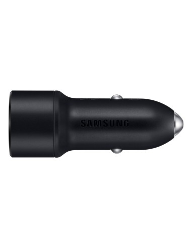 Samsung Caricabatterie da auto 15W EP-L1100WB con 2 porte USB e cavo dati 2-in-1 Black