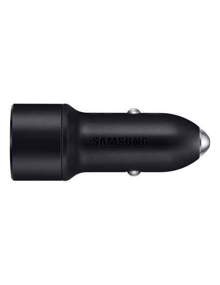 Samsung Caricabatterie da auto 15W EP-L1100WB con 2 porte USB e cavo dati 2-in-1 Black