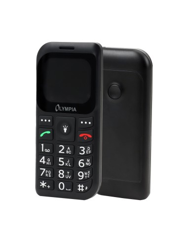 Olympia Bella+ Telefono cellulare 4G con tasti grandi Nero