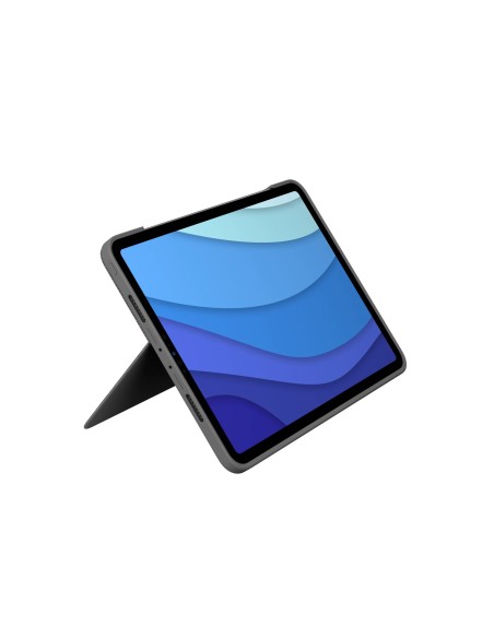 Logitech Combo Touch Custodia con Tastiera QWERTZ per iPad Pro 11 pollici (1a, 2a, 3a gen) - Oxford Grey