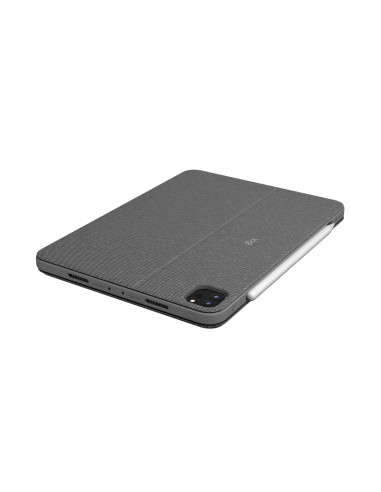 Logitech Combo Touch Custodia con Tastiera QWERTZ per iPad Pro 11 pollici (1a, 2a, 3a gen) - Oxford Grey