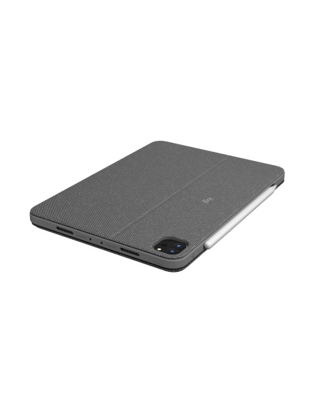 Logitech Combo Touch Custodia con Tastiera QWERTZ per iPad Pro 11 pollici (1a, 2a, 3a gen) - Oxford Grey