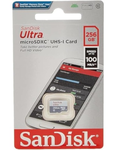 SanDisk Ultra microSDXC 256GB UHS-I Classe 10 A1 - Grey