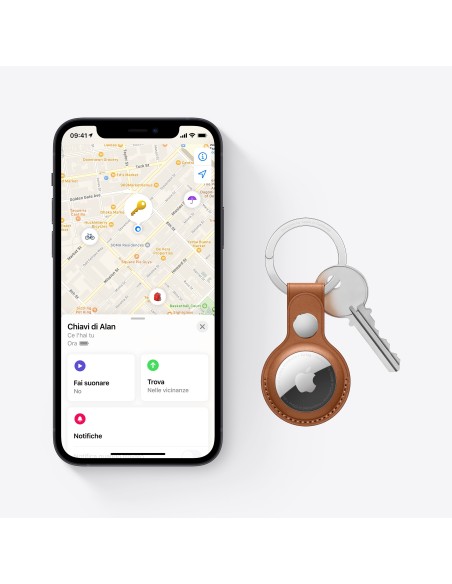 Apple AirTag Articolo Cercatore Argento, Bianco