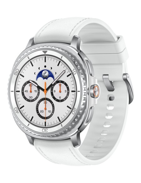 Samsung Galaxy Watch 8 Classic 3,3 cm (1.3") AMOLED 46 mm Digitale 438 x 438 Pixel Touch screen 4G Argento Wi-Fi GPS